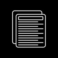 Letter Line Inverted Icon vector