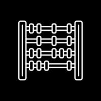 Abacus Line Inverted Icon vector