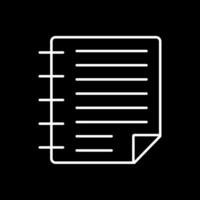 Task Line Inverted Icon vector
