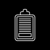 Task Line Inverted Icon vector