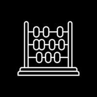 Abacus Line Inverted Icon vector