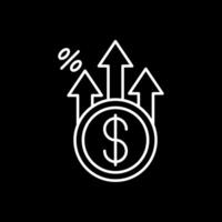 Profit Line Inverted Icon vector