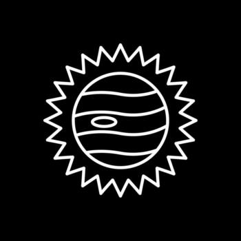 Eclipse Line Inverted Icon vector