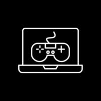 game Line Inverted Icon vector