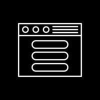 Process Line Inverted Icon vector
