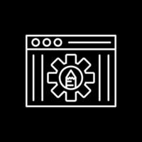 Edit Tools Line Inverted Icon vector