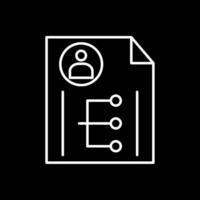 Business People Line Inverted Icon vector