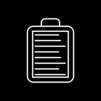 List Line Inverted Icon vector