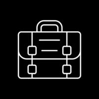 Briefcase Line Inverted Icon vector