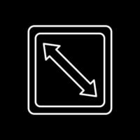 Right Down Line Inverted Icon vector