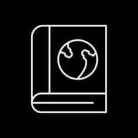 Encyclopedia Line Inverted Icon vector