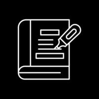 Highlighter Line Inverted Icon vector