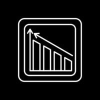 Profits Line Inverted Icon vector