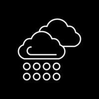 Cloud Line Inverted Icon vector