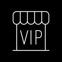 Vip Line Inverted Icon vector