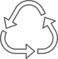 reciclar relleno icono vector