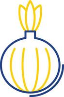 Onion Line Two Color Icon vector
