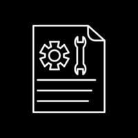 Technical Support Line Inverted Icon vector