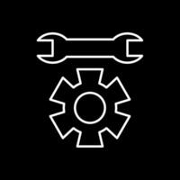 Technical Support Line Inverted Icon vector
