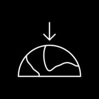Gravity Line Inverted Icon vector
