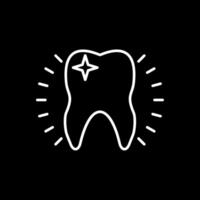 Tooth Line Inverted Icon vector