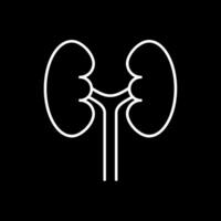 Urology Line Inverted Icon vector