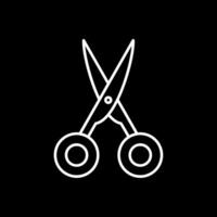 Scissors Line Inverted Icon vector