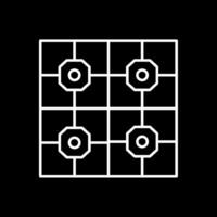 Floor Tiles Line Inverted Icon vector