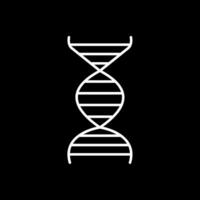 Dna Line Inverted Icon vector