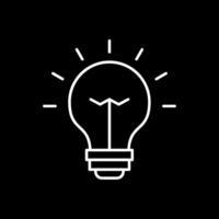 Idea Line Inverted Icon vector