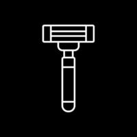 Razor Line Inverted Icon vector