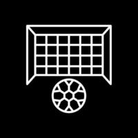 Goal Post Line Inverted Icon vector