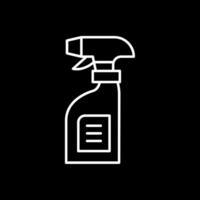 Cleaning Spray Line Inverted Icon vector