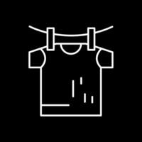 Drying Line Inverted Icon vector