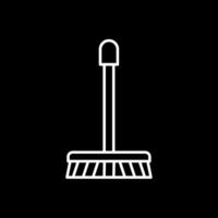 Mop Line Inverted Icon vector