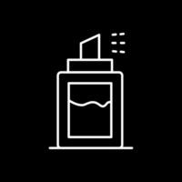 Deodorant Line Inverted Icon vector