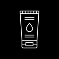 Face Wash Line Inverted Icon vector