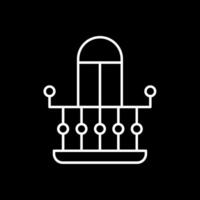 Balcony Line Inverted Icon vector