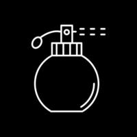 Fragrance Line Inverted Icon vector