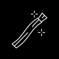 Miswak Line Inverted Icon vector