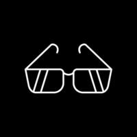 Sunglasses Line Inverted Icon vector