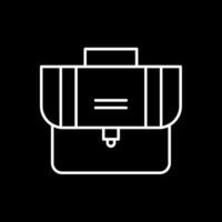 Suitcase Line Inverted Icon vector