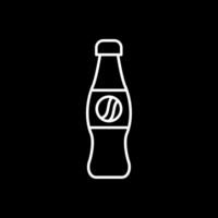 Cola Line Inverted Icon vector