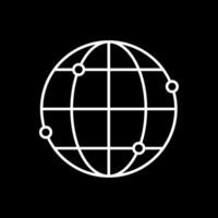 World Line Inverted Icon vector