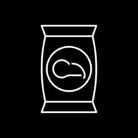 Crisps Line Inverted Icon vector