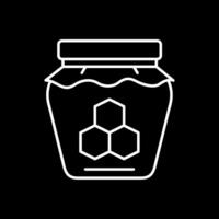 Honey Line Inverted Icon vector