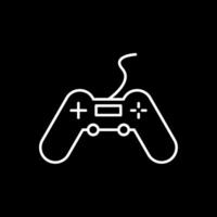 Gaming Line Inverted Icon vector