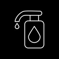 Cleaning Liquid Line Inverted Icon vector