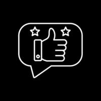 Reviews Line Inverted Icon vector
