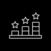 Ranking Line Inverted Icon vector